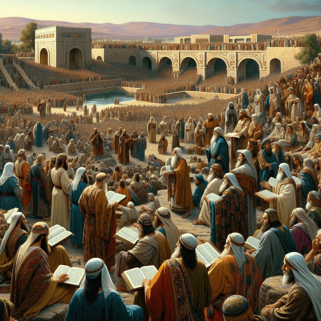 Nehemiah 8 - Unison Under the Water Gate: Ezra's Ascension and the Revelation of the Law