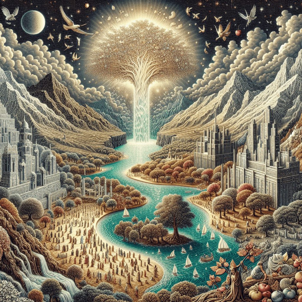 El Resplandor del Trono Celestial: Un Viaje por el Río de Vida Eterna