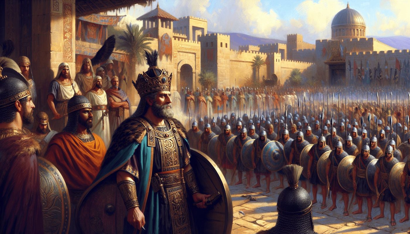 历代志上 20 - 大卫王与亚扪人及非利士巨人的胜利之战