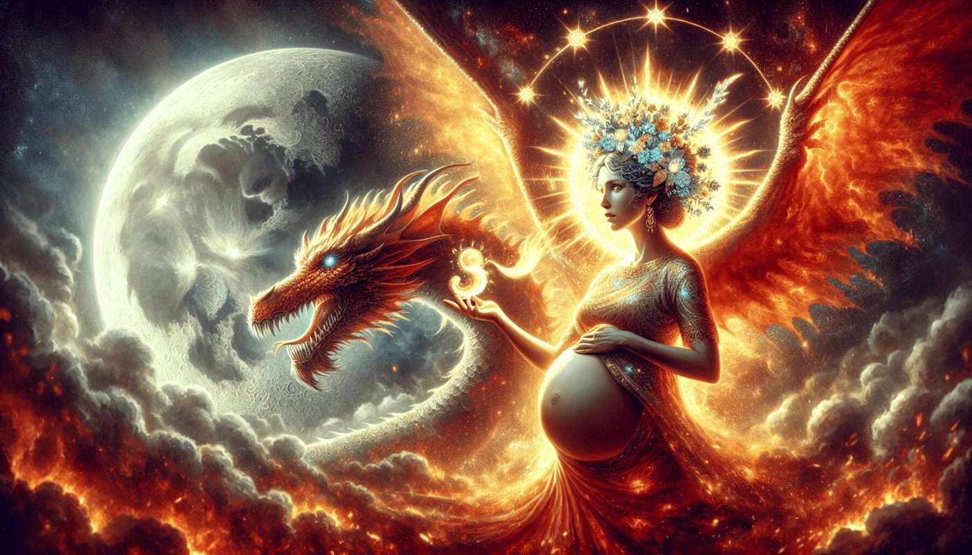 الرؤيا 12 - المرأة والتنين: معركة النور والظلام