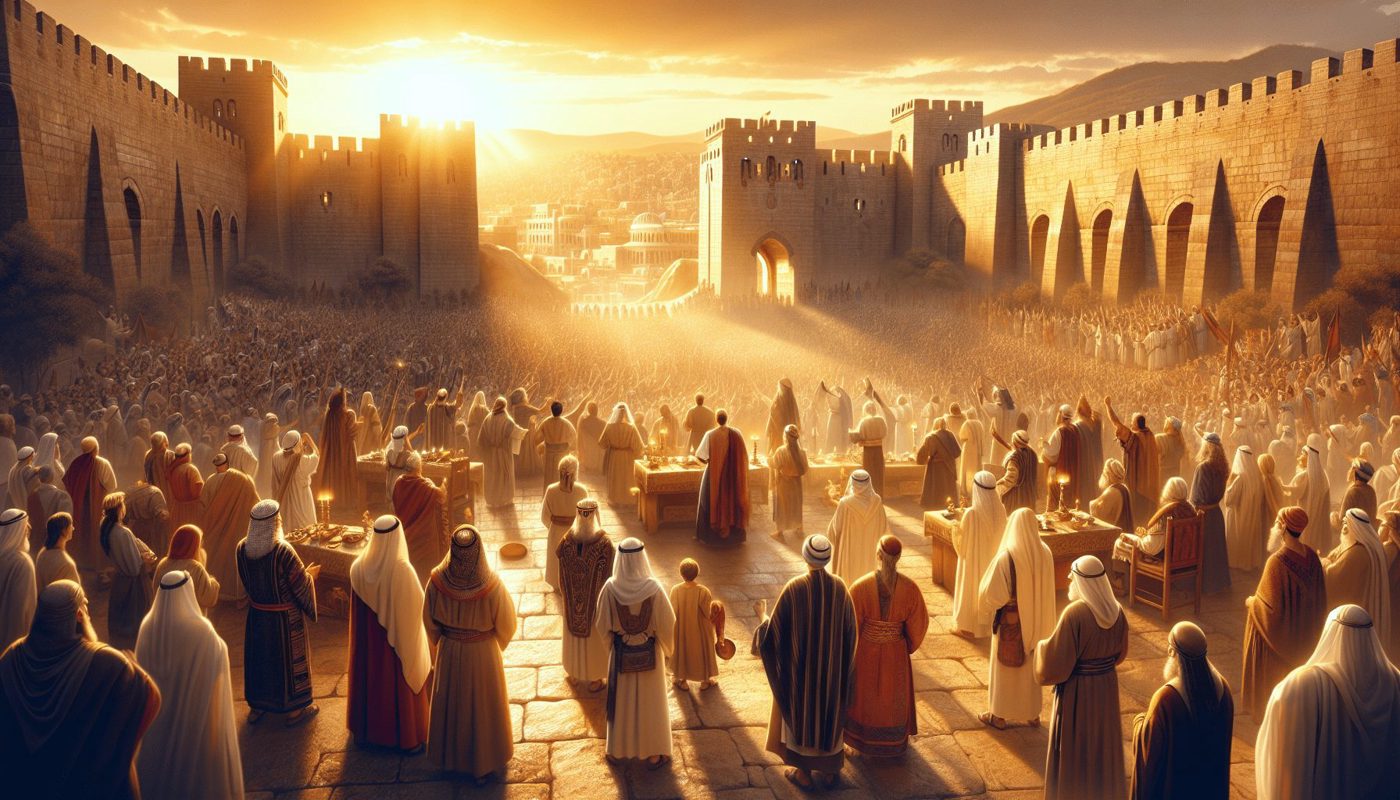 尼希米时代的城墙奉献庆典