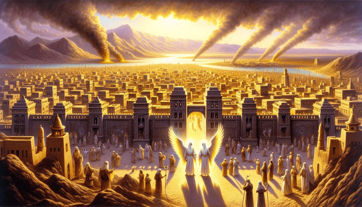 نجاة لوط من دمار سدوم وعمورة