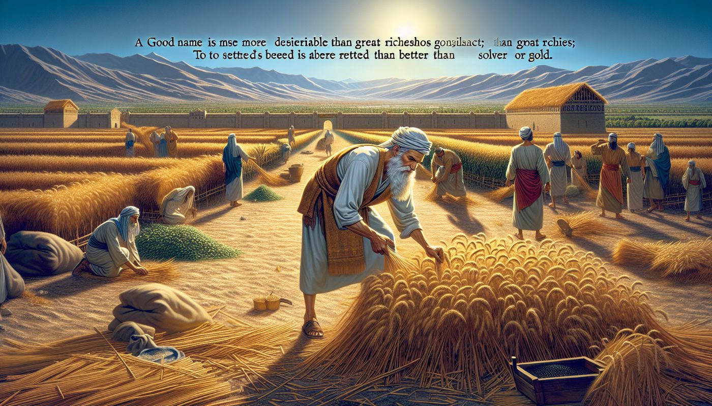 Proverbs 22 - A Good Name, a Bountiful Eye, and the Fear of the Lord