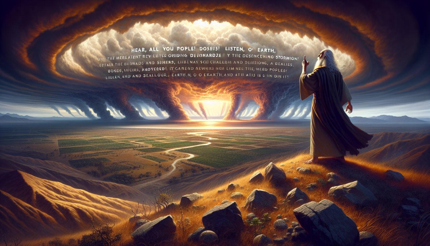 ميخا 1 - نبوءة ميخا عن دينونة السامرة وأورشليم