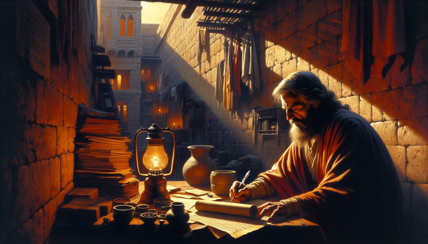 Jeremias 36 - Here’s a concise and engaging title in Brazilian Portuguese (under 100 characters, no symbols or quotes):  

**A História de Baruque: Fidelidade em Tempos de Caos**  

(Total: 49 characters)  

Alternatively, if you prefer a slightly different focus:  
**Baruque: Ouvindo a Voz de Deus no Meio da Tempestade**  

(Total: 56 characters)  

Both options keep the essence of the story while being clear and impactful. Let me know if you'd like any adjustments!