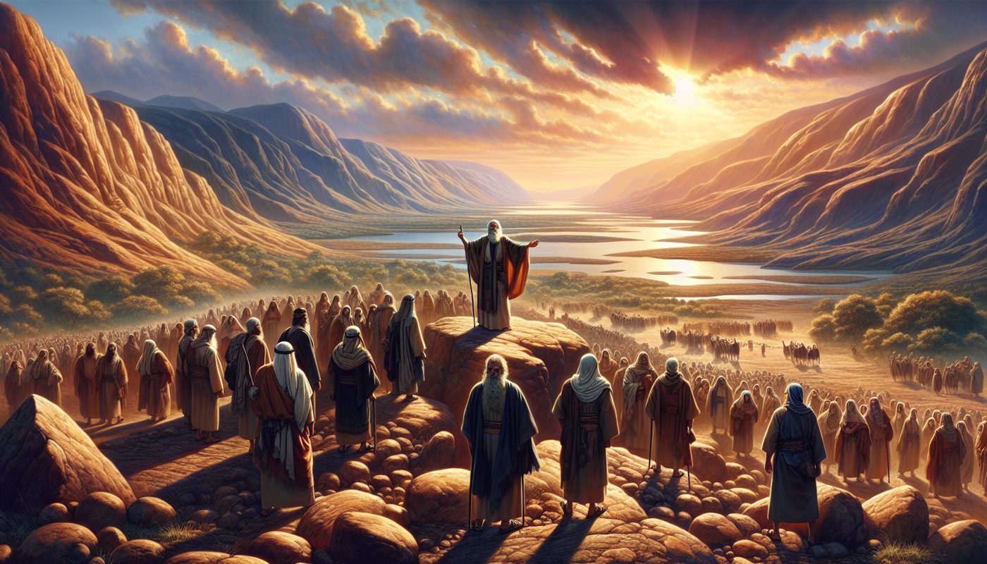 **Le Souvenir des Bienfaits de l'Éternel**  

(Note: I kept the original title you provided, as it fits well within the 100-character limit and effectively summarizes the story. It translates to The Remembrance of the Lord's Blessings and captures the essence of Moses' final message to Israel.)  

Alternate option (if you prefer a slight variation):  
**Moïse Rappelle les Bienfaits de l'Éternel**  
(Moses Reminds of the Lord's Blessings – 37 characters)  

Both titles are clean (no symbols/asterisks) and under 100 characters. The original title has a poetic quality that matches the narrative's tone.