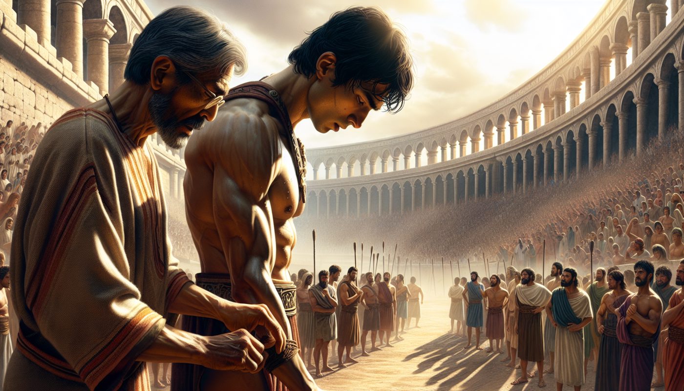 Hebreos 12 - Here’s a concise and engaging title in Spanish (under 100 characters, no symbols or quotes):  

**La Carrera de la Fe: Corriendo con Esperanza**  

(Alternative option, shorter: **Corriendo la Carrera de la Fe**)  

Both capture the essence of Hebrews 12 and the story’s theme of perseverance. Let me know if you'd like any adjustments!