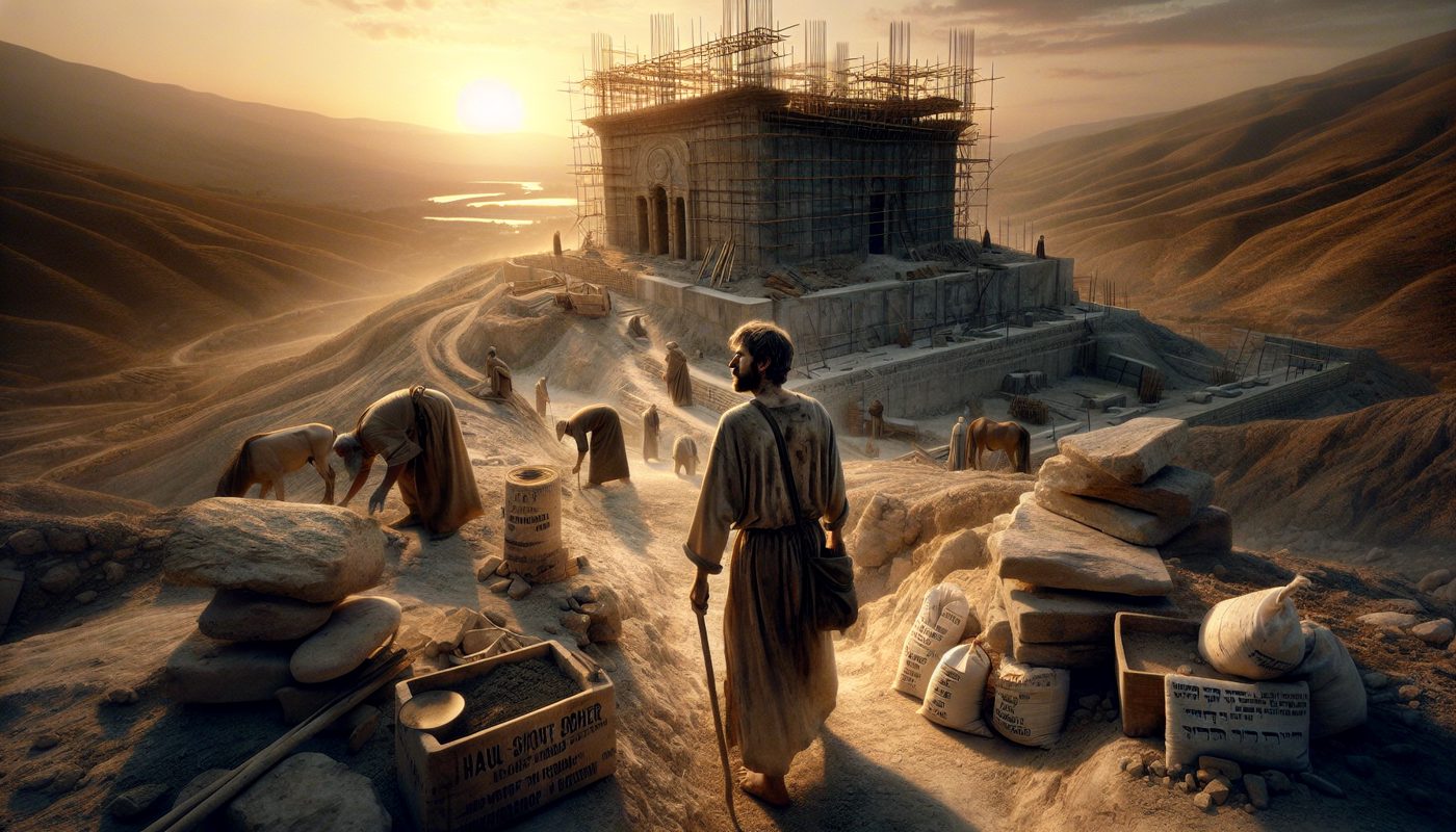 金の燭台と二本のオリーブ